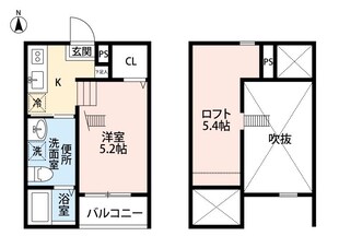 Casa 上坂の物件間取画像